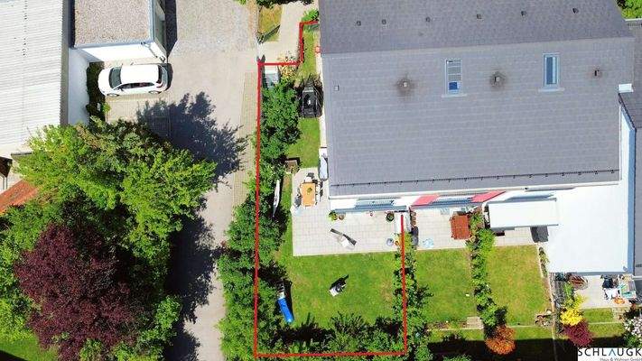 Drohnenbild - Gartenansicht