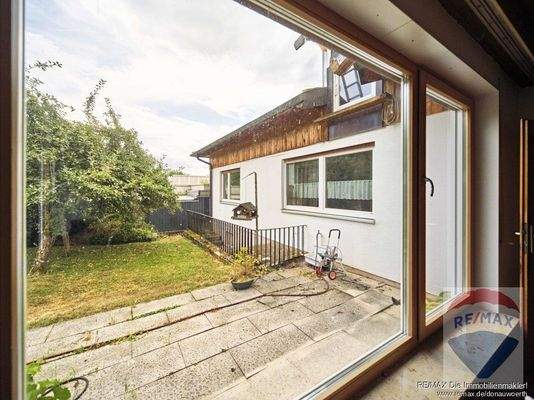 Blick vom Wohnzimmer