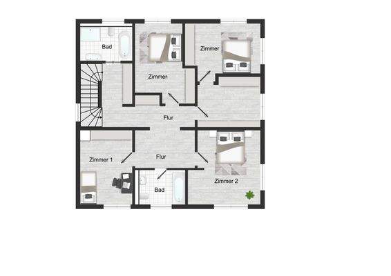 Grundrissskizze 1.OG