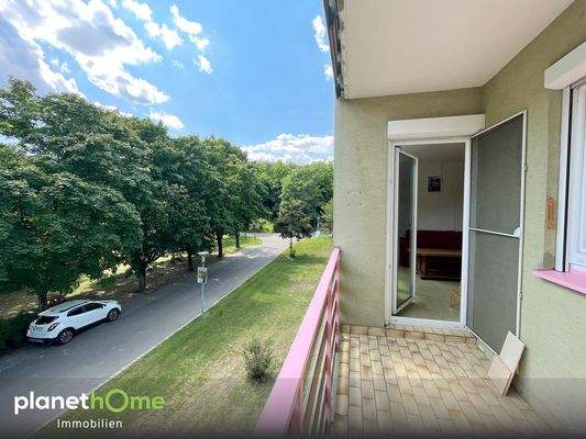 Loggia mit Parkblick