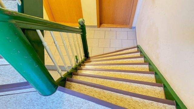Treppenhaus zu den Wohnebenen