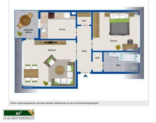 Grundriss Wohnung - unbemaßt