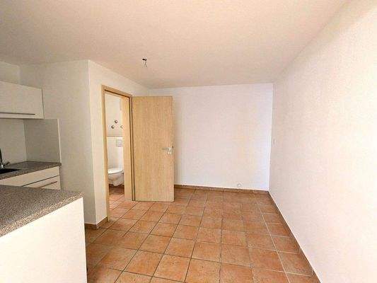 Teeküche und Toilette im hinteren Bereich