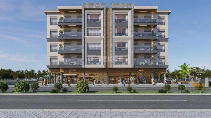 Apartments in a Complex with Pool Near the Beaches in İzmir