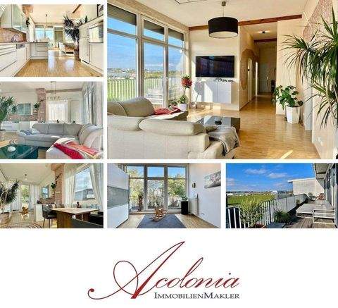 Acolonia Immobilienmakler: Kalscheuren - Wunderschön!  Lichtdurchflutetes 4 Zimmer Penthouse