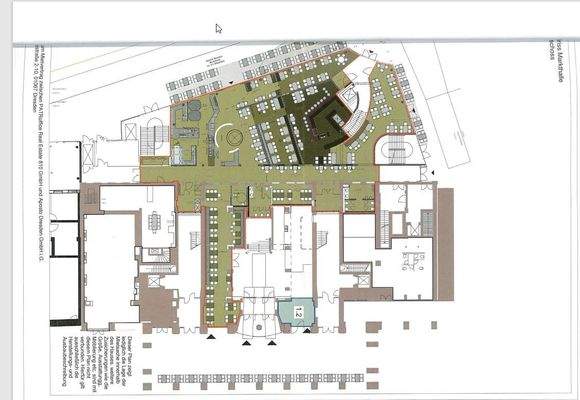 Plan der Gastrofläche