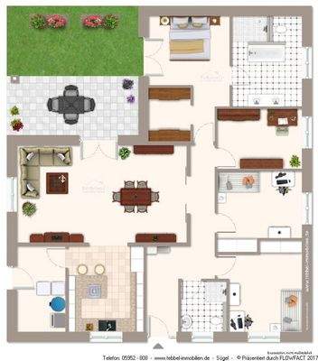 Erdgeschoss - Exposéplan - Skizze