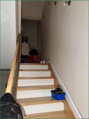 Treppenaufgang zur Wohnung