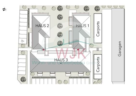 Draufsicht Gesamtanlage - Haus 3