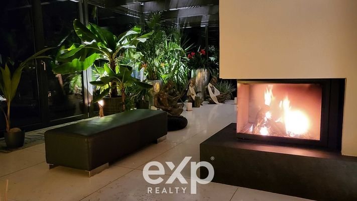 Kamin im Erdgeschoss