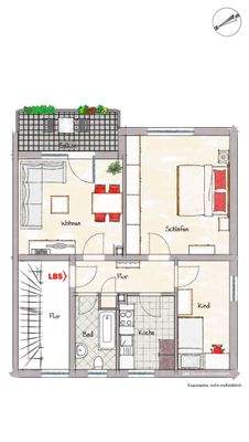 Grundriss Obergeschoß