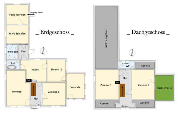 Grundriss Wohnhaus 