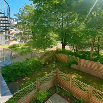 Blick aus dem Balkon