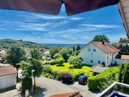 der tolle Ausblick vom Balkon