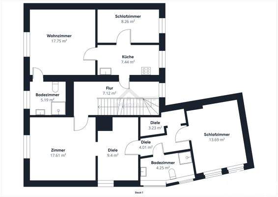 Grundriss 1. Obergeschoss