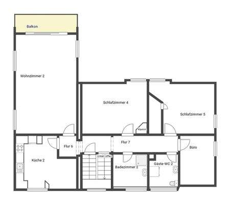 Grundriss Skizze 1.OG