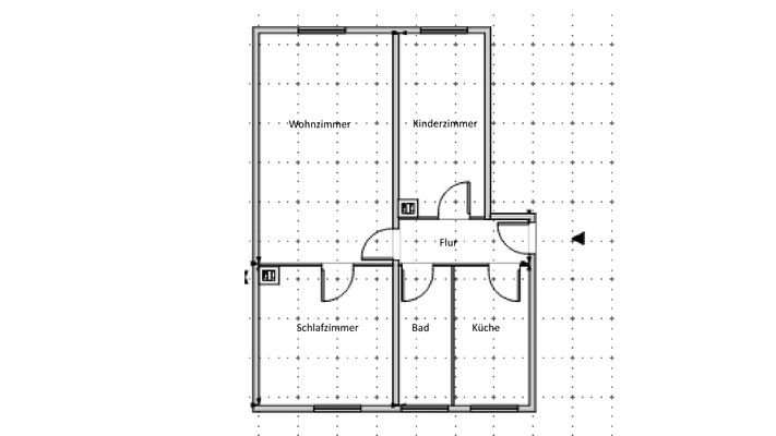 Grundriss der Wohnung