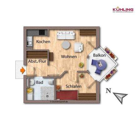 Grundriss - Abweichnungen vorbehalten - 