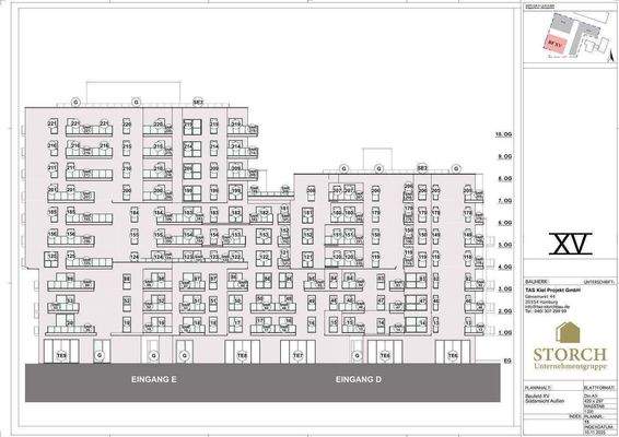 Baufeld XV Südausrichtung