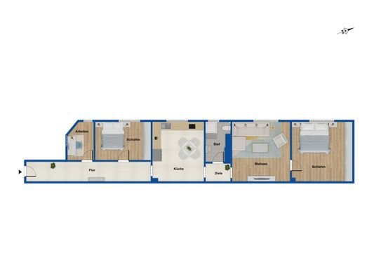 Grundriss Wohnung