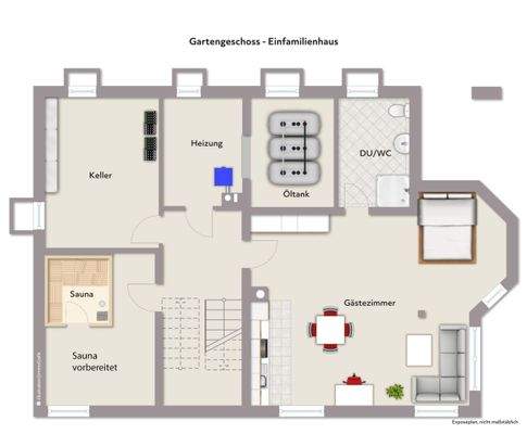 Gartengeschoss - Einfamilienhaus