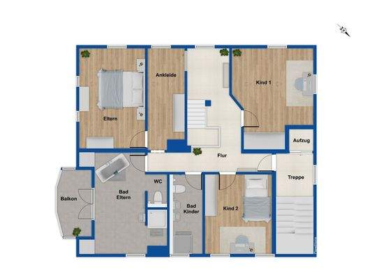 Grundriss Obergeschoss