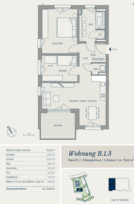 Der Grundriss B 1.3.