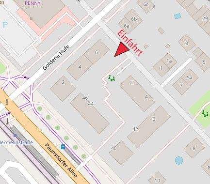 Lageplan Einfahrt TG