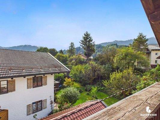 Blick vom Balkon im DG