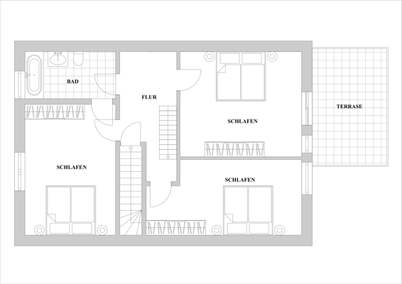 Grundriss Obergeschoss
