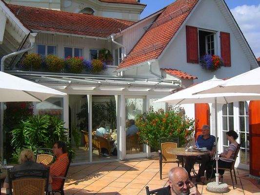 Blick auf Wintergarten