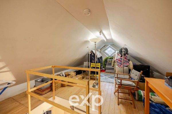 Ausgebauter und gedämmter Dachboden