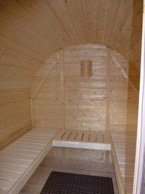 Außen Sauna (Innenansicht)