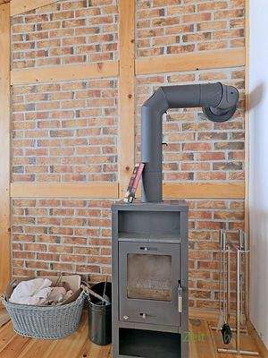 Kamin im Gästezimmer