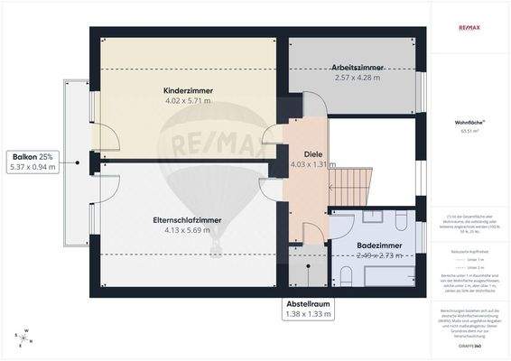 Grundriss Obergeschoss