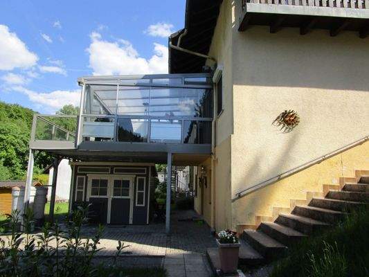 Ansicht Wintergarten - Treppenaufgang