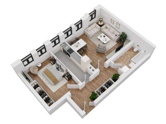 Virtueller Grundriss (WE08)