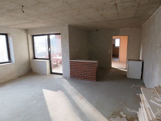 Küchen-/Wohnbereich in der möglichen ELW 