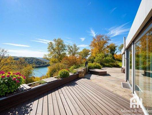 Seeblick von der großen Terrasse Wohnung 2
