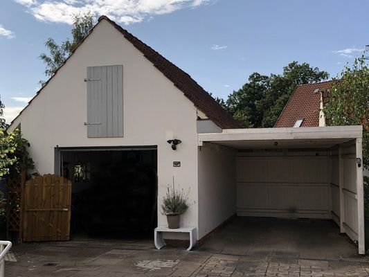 Ansicht Garage Carport