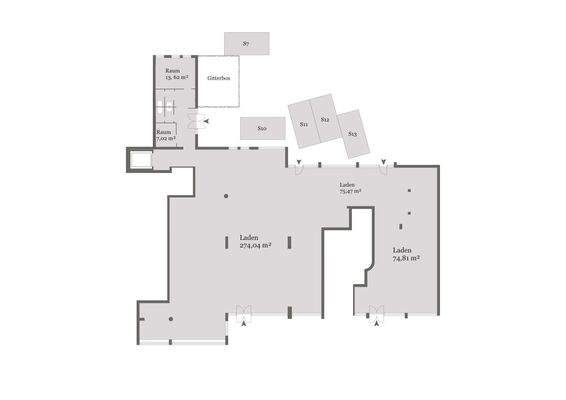 Grundrissplan EG Verkaufsfläche