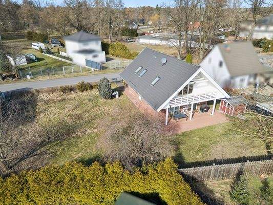 Luftbild mit Baureserve