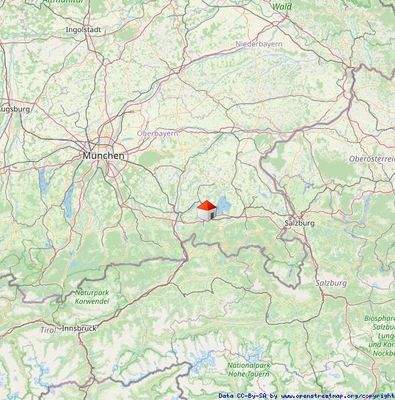 Lageplan München - Salzburg