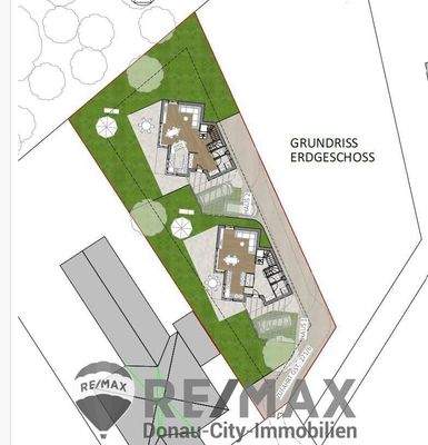 Grundriss EG 2 Häuser