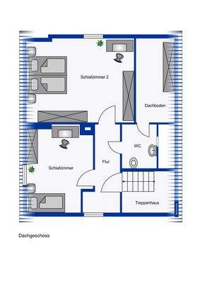 Grundriss: 2.Obergeschoss