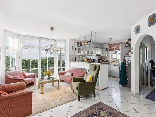 Wohnbereich Blick zur Küche