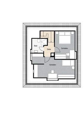 Obergeschoss (Grundriss nicht maßstabsgerecht)