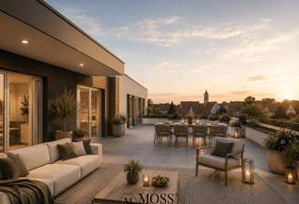 Dachterrasse Visualisiert