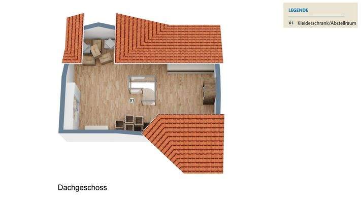 Grundriss Dachboden