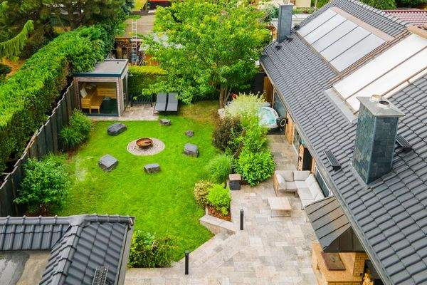 Garten Vogelperspektive